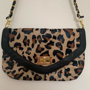 Leopard Print Crossbody Bag